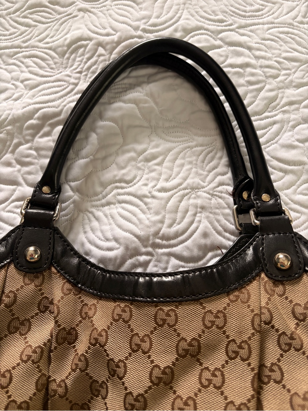 Gucci GG Canvas Sukey Medium Tote with Original Dust Bag *Authentic & Pre-loved* - Picture 13 of 16